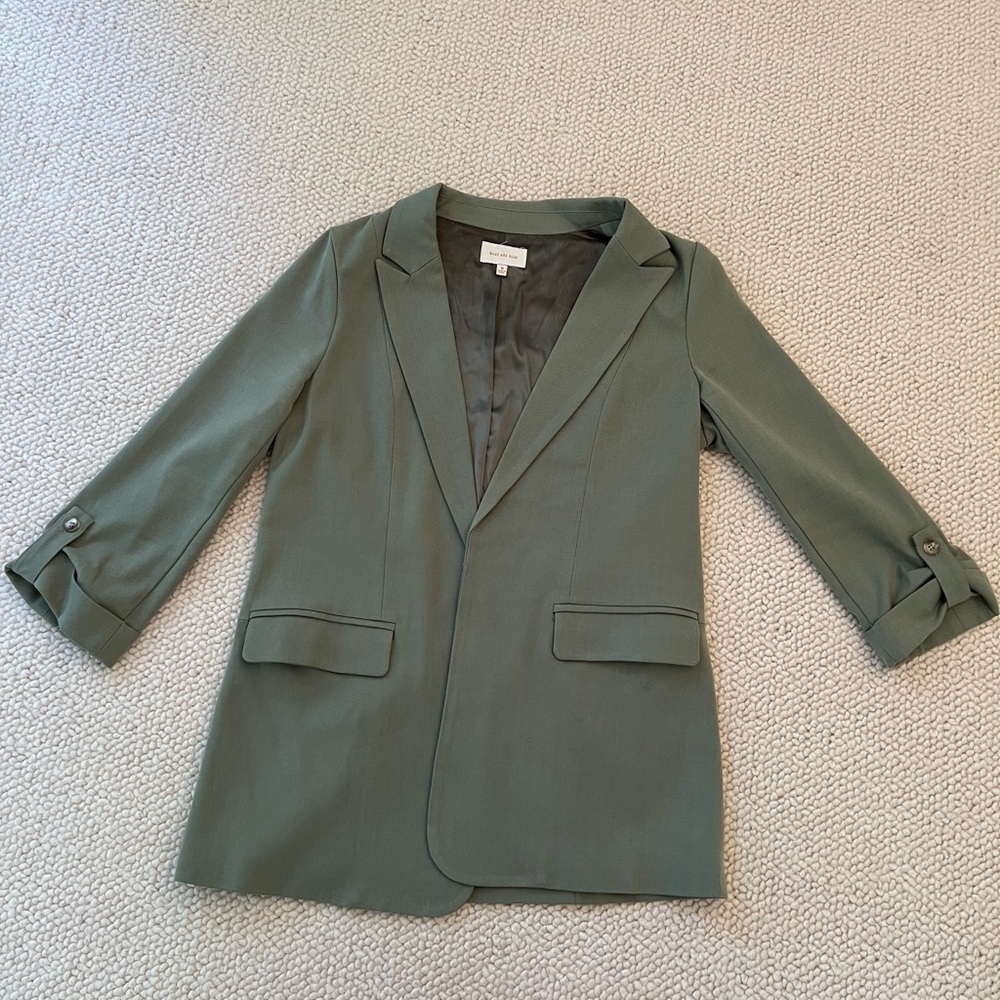 Boyfriend Oversized Olive Blazer